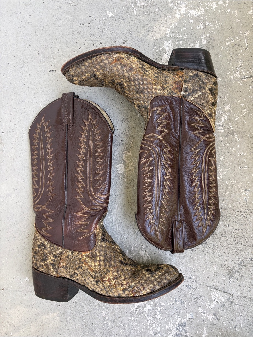 Dan post python cowboy boots